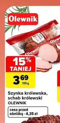 Carrefour Szynka królewska Olewnik oferta