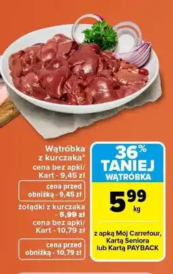 Carrefour Żołądki z kurczaka oferta