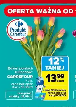 Carrefour Bukiet polskich tulipanów Carrefour oferta