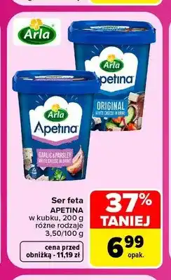Carrefour Ser feta Apetina w kubku Garlic & Parsley oferta