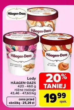 Carrefour Lody Häagen-Dazs Dulce de Leche oferta