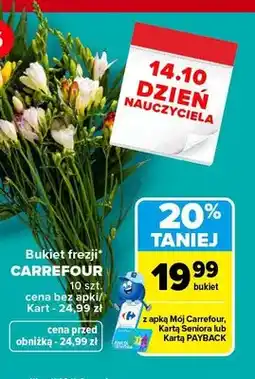 Carrefour Bukiet frezji Carrefour oferta
