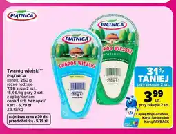 Carrefour Twaróg wiejski Piątnica klinek chudy oferta