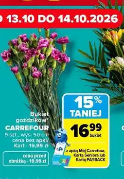 Carrefour Bukiet goździków Carrefour wys. 50 cm oferta