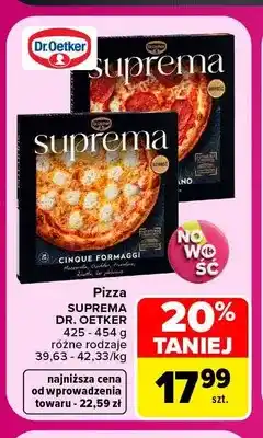 Carrefour Pizza Suprema Dr. Oetker Cinque Formaggi oferta