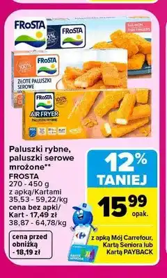 Carrefour Paluszki serowe mrożone Frosta oferta