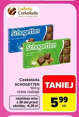 Carrefour Czekolada Schogetten Alpine Milk oferta