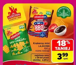 Carrefour Krakersy mini ser i cebulka Lajkonik oferta