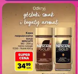 Carrefour Kawa rozpuszczalna Gold Nescafé oferta
