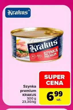 Carrefour Szynka premium Krakus oferta