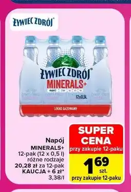 Carrefour Napój Minerals+ 12-pak Żywiec Zdrój oferta