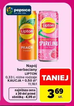 Carrefour Napój herbaciany Lipton Peach oferta