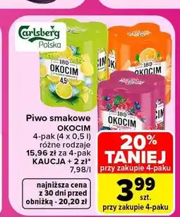 Carrefour Piwo smakowe Okocim 4-pak oferta
