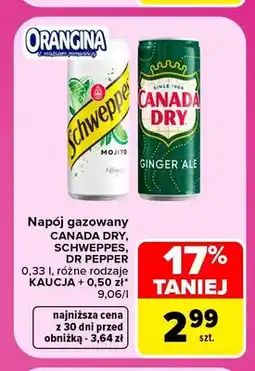 Carrefour Napój gazowany Canada Dry oferta
