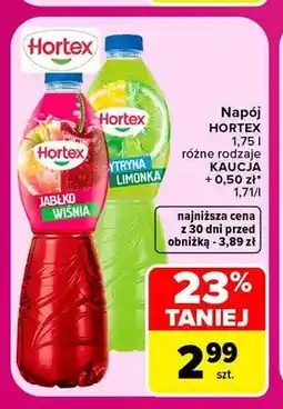 Carrefour Napój Hortex jabłko wiśnia oferta