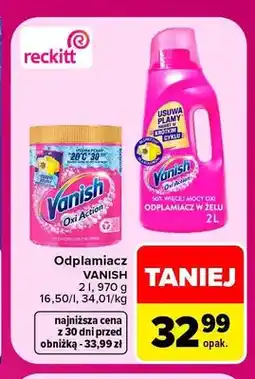 Carrefour Odplamiacz w żelu Vanish Oxi Action oferta