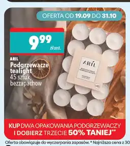 Biedronka Podgrzewacze tealight bezzapachowe Aril oferta