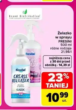 Carrefour Żelazko w sprayu Fresini Classic oferta