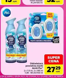 Carrefour Odświeżacz powietrza Ambi Pur Bathroom Lenor Spring Awakening 2-pak oferta