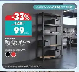 Biedronka Regał warsztatowy 180x90x40 cm Extralink oferta
