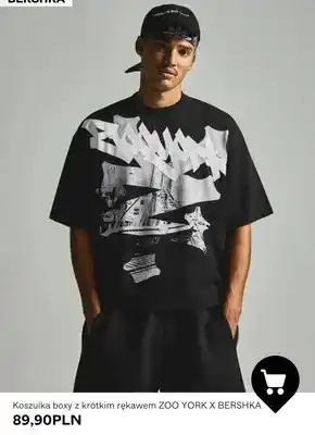 Koszulka boxy z krótkim rękawem Zoo York x Bershka