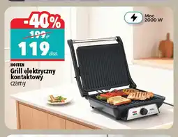 Biedronka Grill elektryczny kontaktowy czarny Hoffen oferta
