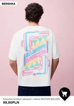 Bershka Koszulka z krótkim rękawem i nadruk Nathan Walker Bershka oferta