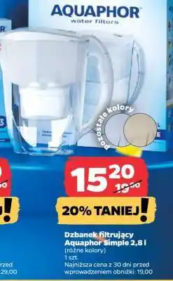 Netto Dzbanek filtrujący Aquaphor Simple 2,8 l oferta