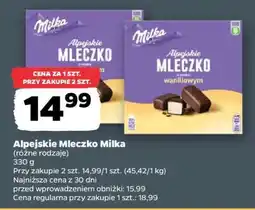 Netto Alpejskie Mleczko MILKA oferta