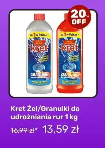 Kret Żel/Granulki do udrożniania rur 1 kg