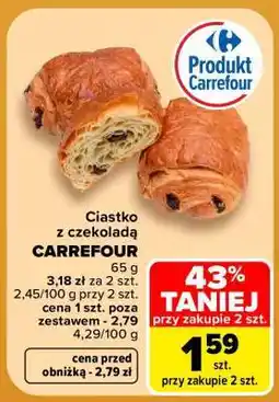 Carrefour Ciastko z czekolada Carrefour oferta