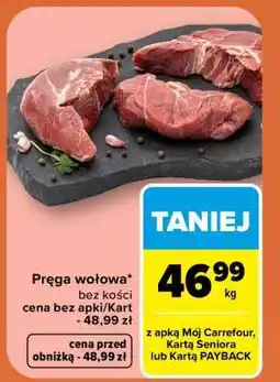 Carrefour Pręga wołowa oferta