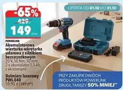 Biedronka Akumulatorowa wiertarka-wkrętarka udarowa z silnikiem bezszczotkowym oferta