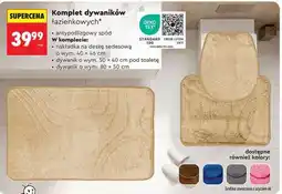 Biedronka Komplet dywaników łazienkowych oferta