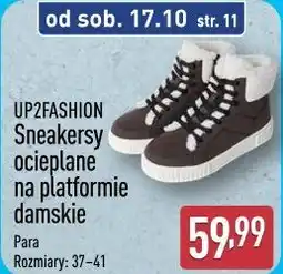 ALDI UP2FASHION Sneakersy ocieplane na platformie damskie oferta