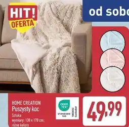 ALDI Puszysty koc HOME CREATION oferta