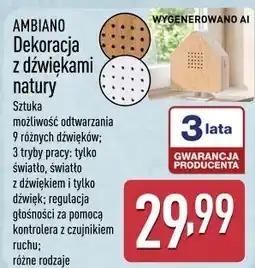 ALDI Dekoracja z dźwiękami natury AMBIANO oferta
