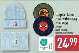 ALDI Czapka i komin, zestaw dziecięcy z licencją oferta