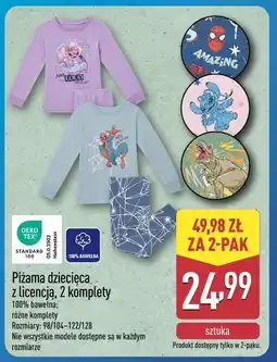 ALDI piżama dziecięca oferta