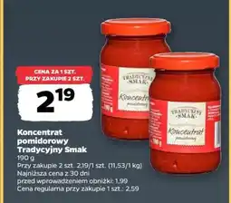 Netto Koncentrat pomidorowy Tradycyjny Smak oferta
