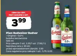 Netto Piwo BUDWEISER BUDVAR oferta