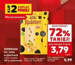 Kaufland SERENADA Ser żółty w plastrach oferta
