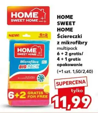 Kaufland HOME SWEET HOME Ściereczki z mikrofibry oferta