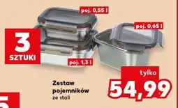 Kaufland Zestaw pojemników ze stali oferta