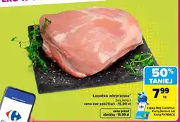 Carrefour łopatka wieprzowa oferta
