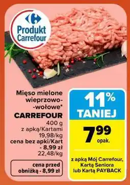 Carrefour Mięso mielone wieprzowo- -wołowe oferta