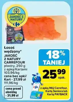 Carrefour łosoś wędzony oferta