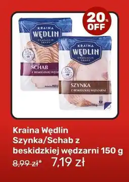 Biedronka Kraina Wędlin Szynka/Schab z beskidzkiej wędzarni 150 g oferta
