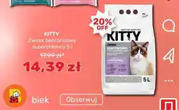 Biedronka KITTY Żwirek bentonitowy superchłonny 5 l oferta