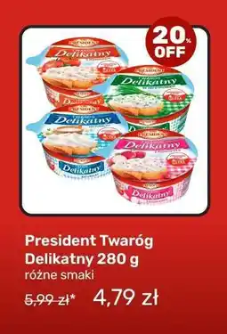 Biedronka President Twaróg Delikatny 280 g oferta